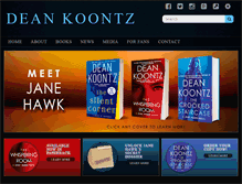 Tablet Screenshot of deankoontz.com